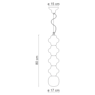 Ferroluce Hængelampe Copacabana Type 2 Flerfarvet-2