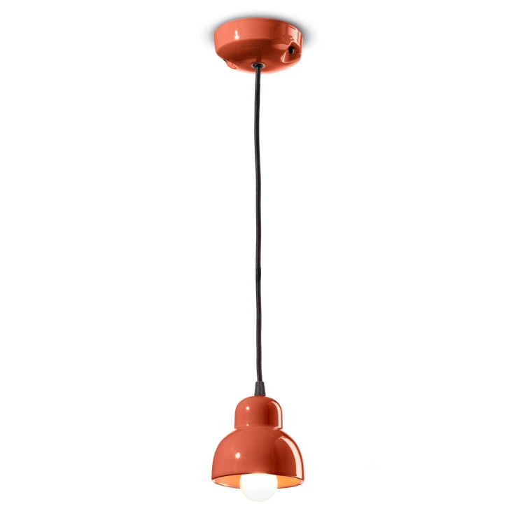 Ferroluce Hængelampe Berimbau Orange ∅11 cm-0