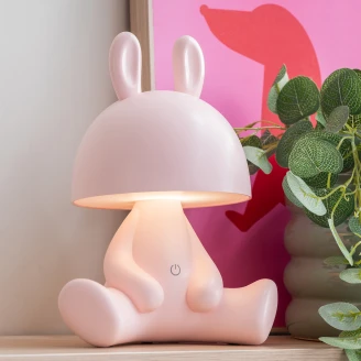 Leitmotiv Bordlampe Bunny Blødrosa Mat