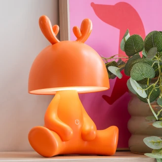 Leitmotiv Bordlampe Deer Orange Mat