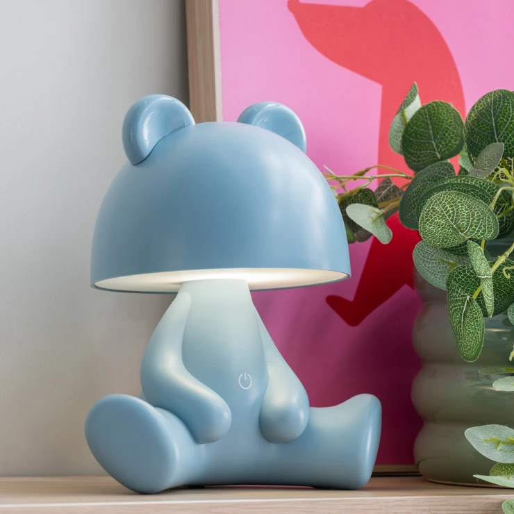 Leitmotiv Bordlampe Bear Lyseblå Mat-0