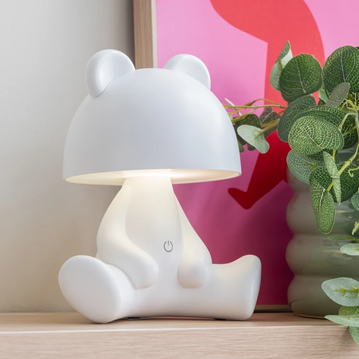 Leitmotiv Bordlampe Bear Hvid Mat-0