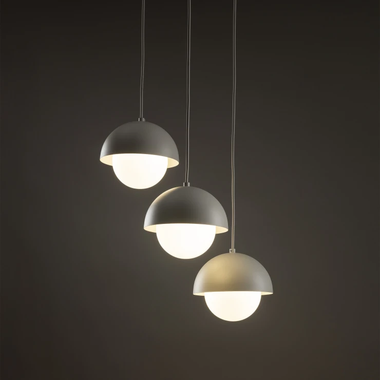 Hængende Lampe Lavardin Beige Mat-0