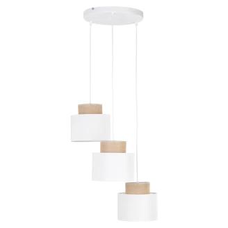 Hængende Lampe Aria Duo 3 Cirkler Hvid Mat-2