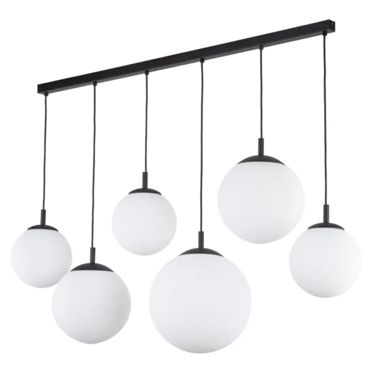 Hængende Lampe Hornavan 6 Hvid Mat 130 cm-1