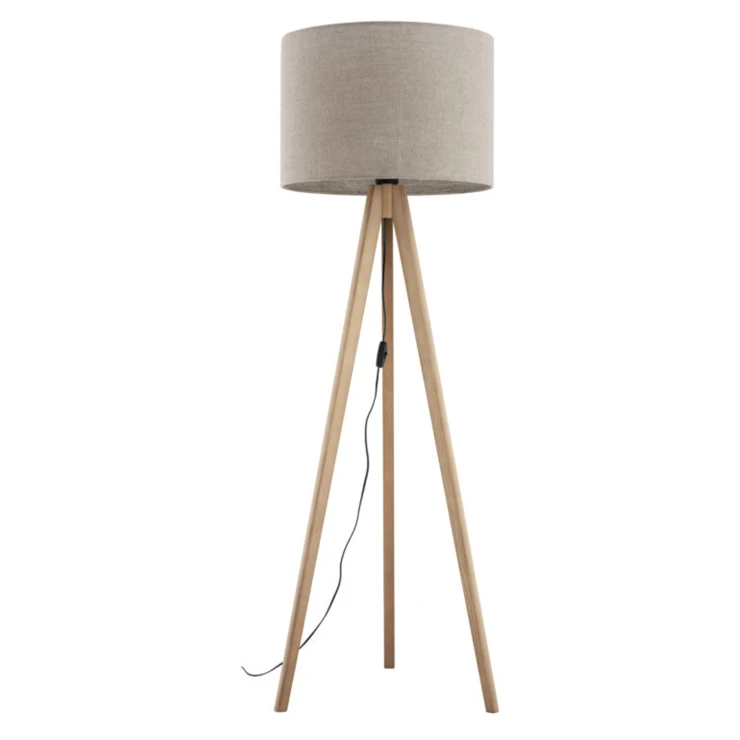 Gulvlampe Stellar Træ, Beige Mat-1