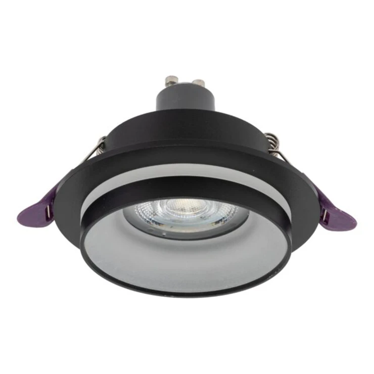 Downlight Spello Enkel Sort Mat-1