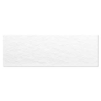 Vægflise <strong>Snowfall</strong>  Hvid Ketu Blank-Relief 20x60 cm