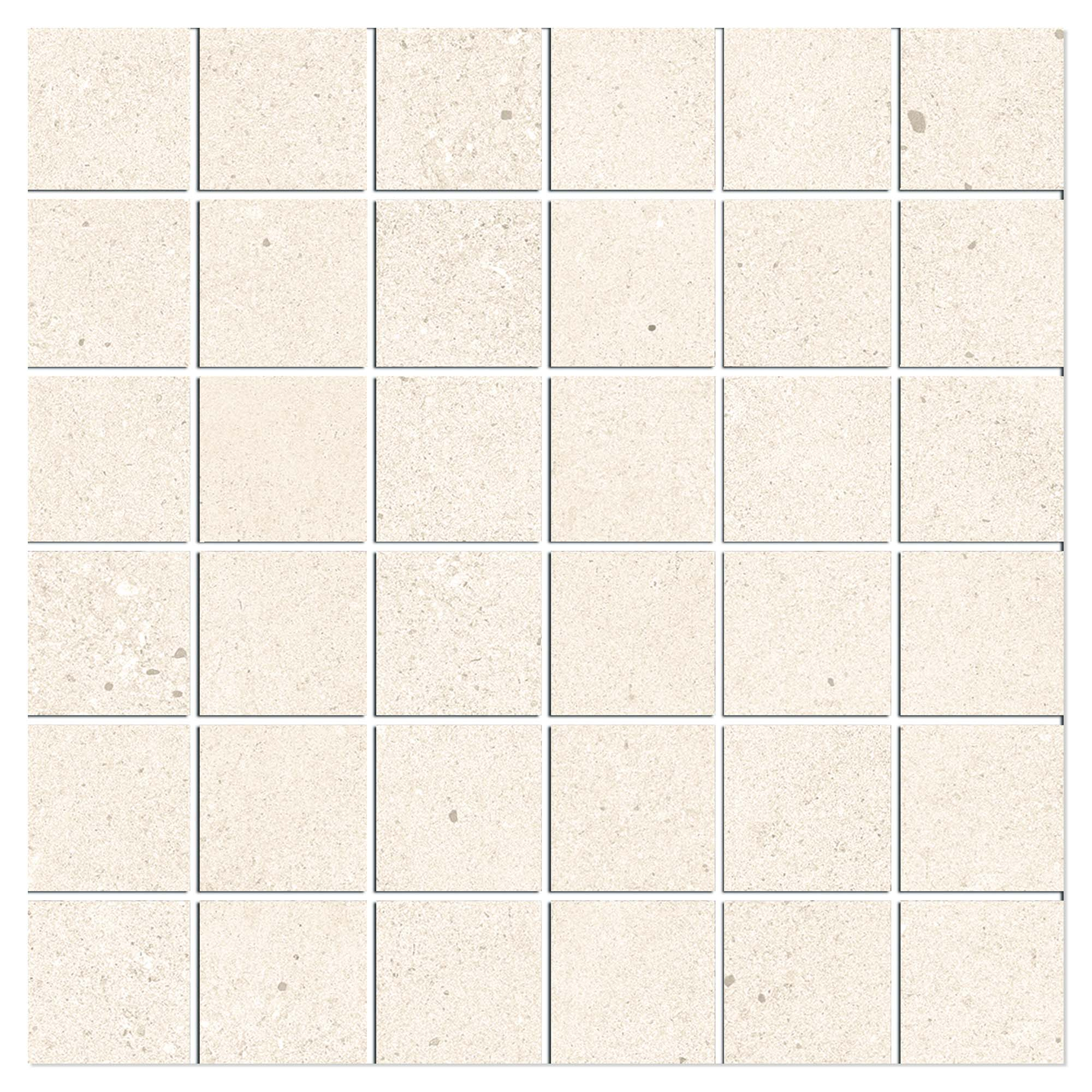 Mosaik Klinker Brightspark Beige Mat 30x30 (5x5) cm