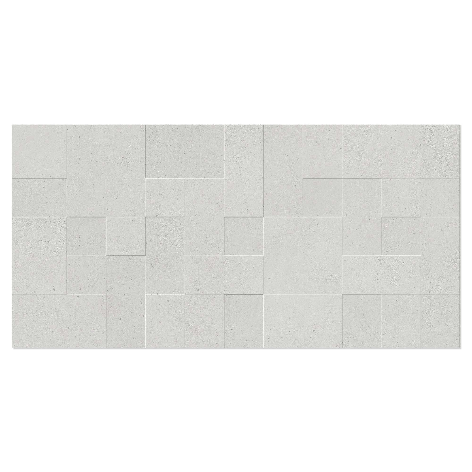 Klinker Brightspark Hvid Mat-Relief 60x120 cm