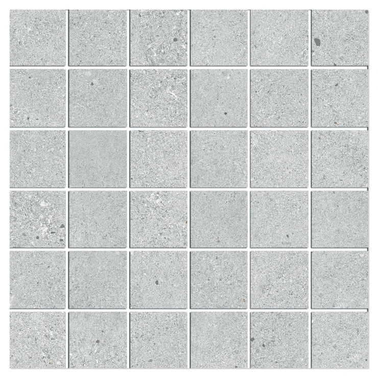 Mosaik Klinker Brightspark Lysegrå Mat 30x30 (5x5) cm-0