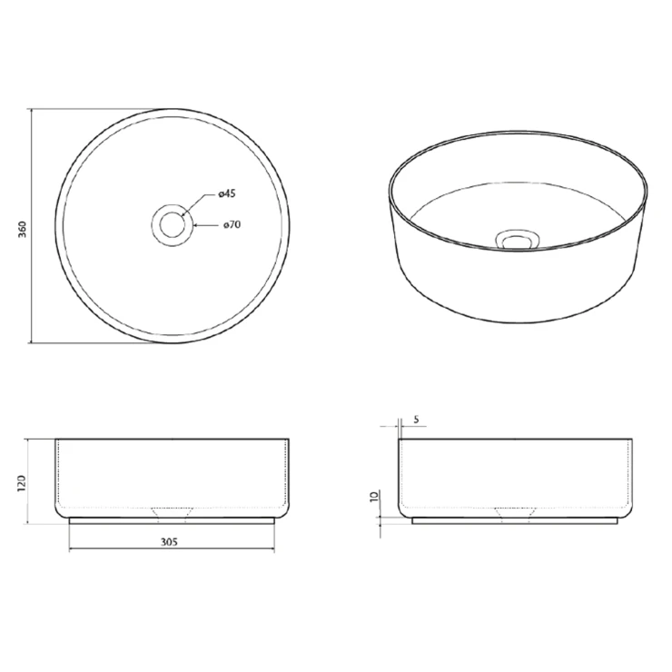 Sira Håndlavet Cement Håndvask Geyser Grøn Matt 35 cm-1