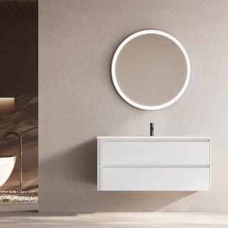 Håndvaskskab <strong>Clarte</strong>  Hvid Mat 120 cm med Vask Hvid Blank