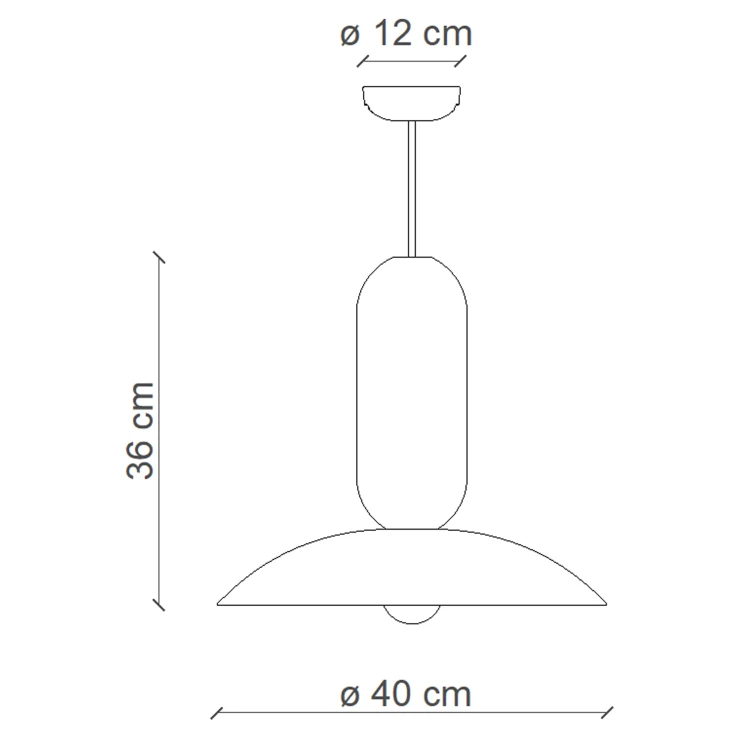 Ferroluce Hængelampe Pau Creme, Turkis-1