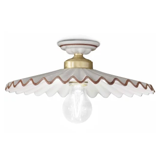 Ferroluce Loftlampe <strong>L’aquila</strong>  Hvid, Brun