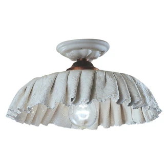 Ferroluce Loftlampe Modena Hvid, Bronze ∅ 32 cm