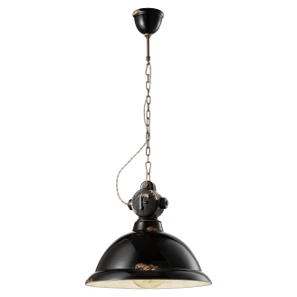 Ferroluce Hængelampe <strong>Gamma Industrial</strong>  Vintage Sort ∅ 40 cm