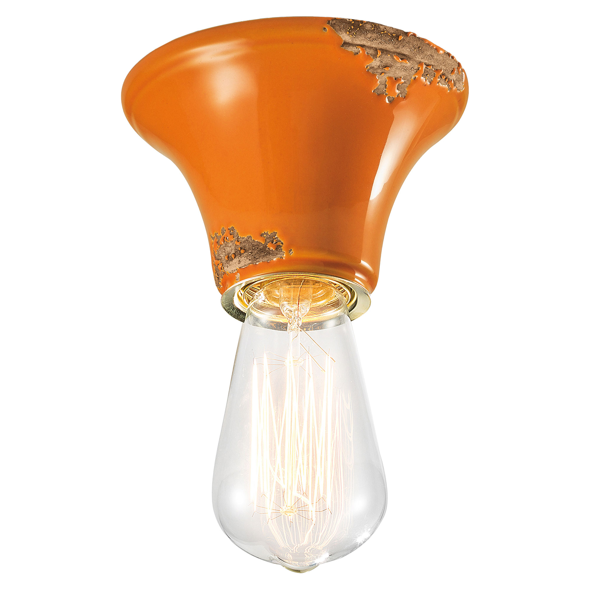 Ferroluce Loftlampe Alpha Vintage Orange