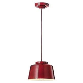 Ferroluce Hængelampe 50’s Bordeaux ∅ 23 cm