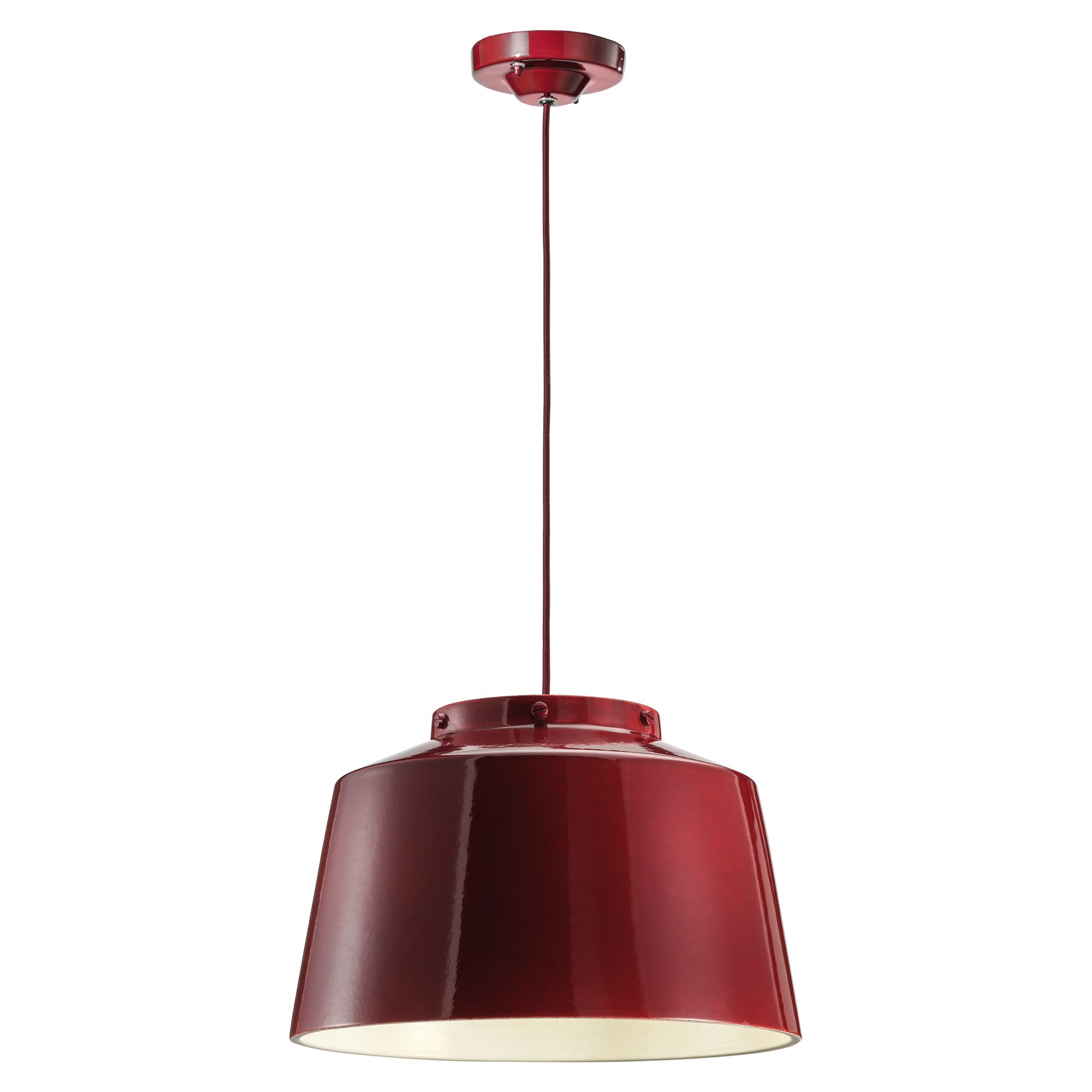 Ferroluce Hængelampe 50’s Vintage Bordeaux ∅ 40 cm