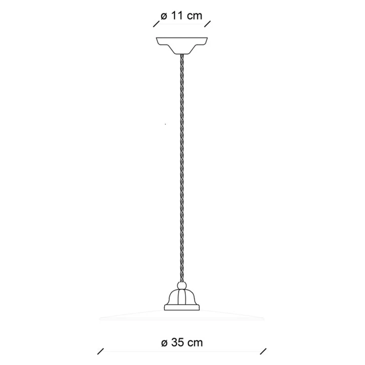 Ferroluce Hængelampe B&W Sort, Hvid ∅ 35 cm-1