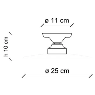 Ferroluce Loftlampe B&W Sort, Hvid-2