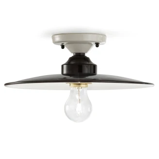 Ferroluce Loftlampe B&W Sort, Hvid ∅ 30 cm