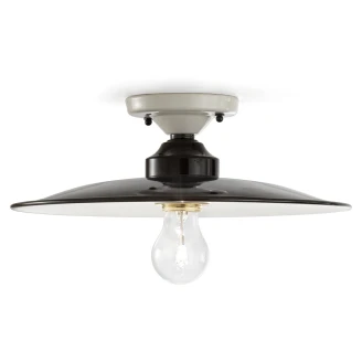 Ferroluce Loftlampe B&W Sort, Hvid ∅ 35 cm