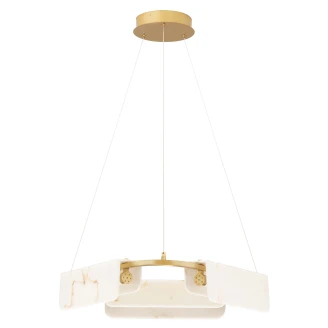 Nova Luce Hængende Lampe Ø 63 cm Aider Guld, Beige Mat