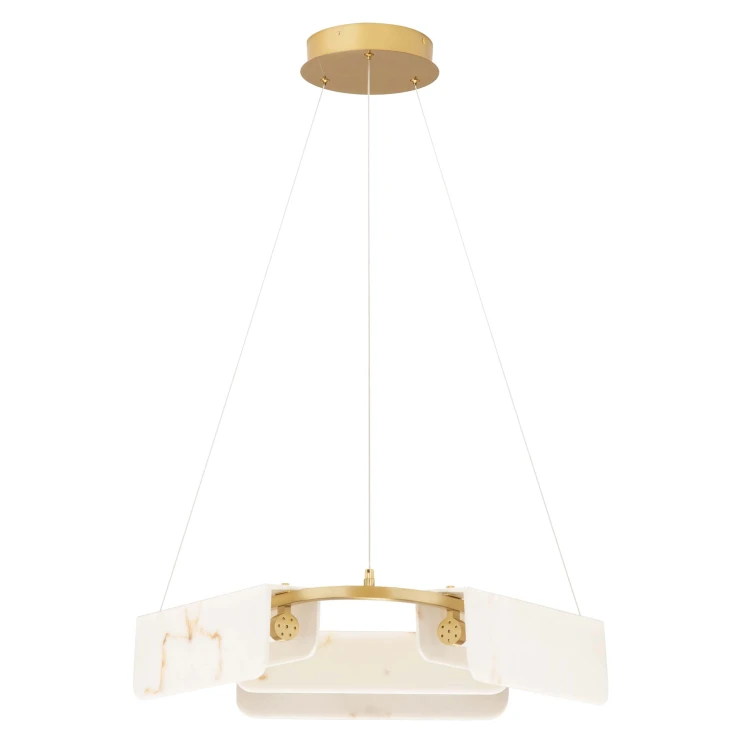 Nova Luce Hængende Lampe Ø 63 cm Aider Guld, Beige Mat-0