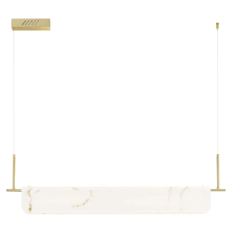 Nova Luce Hængende Lampe 130 cm Aider Guld, Beige Mat-2