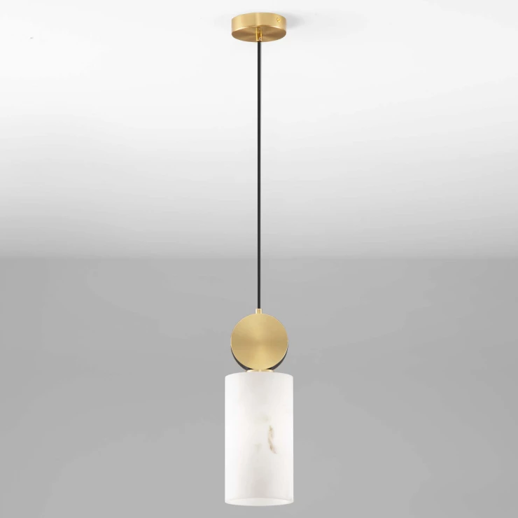 Nova Luce Hængende Lampe Maru Guld, Beige Mat-0