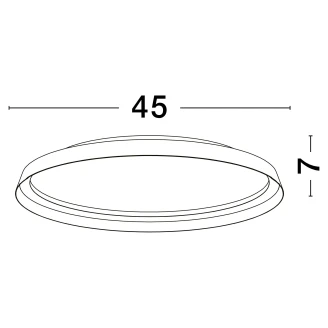 Nova Luce Loftlampe Ø 45 cm Ormi Hvid Mat-2