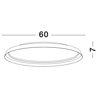 Nova Luce Loftlampe Ø 60 cm Ormi Hvid Mat-2