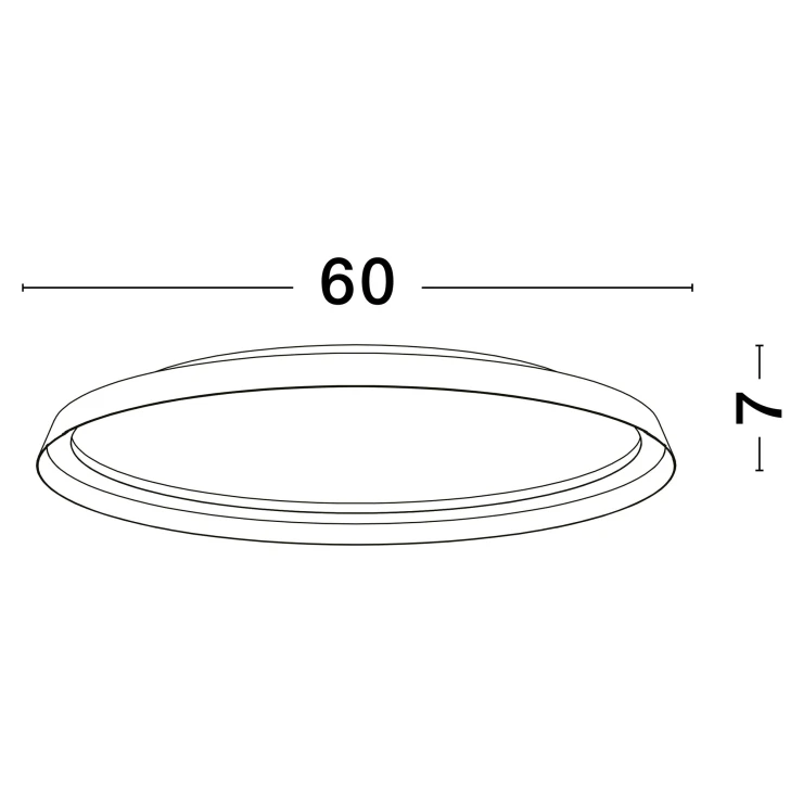 Nova Luce Loftlampe Ø 60 cm Ormi Hvid Mat-1