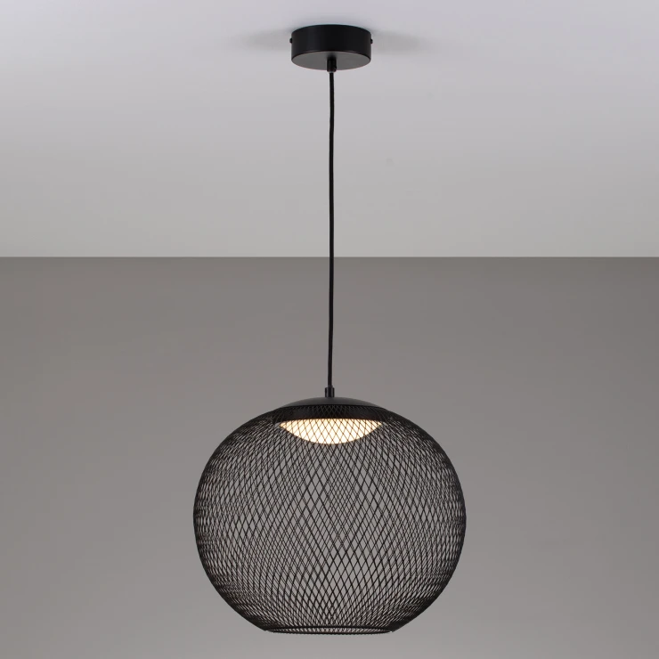 Nova Luce Hængende Lampe Ø 40 cm Kinetic Sort Mat-0