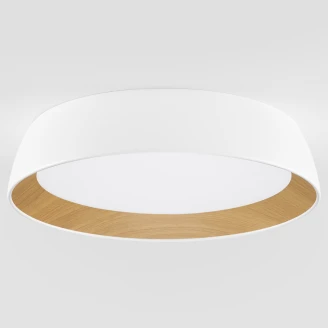 Nova Luce Loftlampe Ø 45 cm Sigi Hvid, Træ Mat