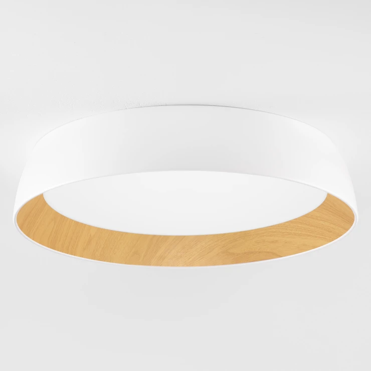 Nova Luce Loftlampe Ø 60 cm Sigi Hvid, Træ Mat-0