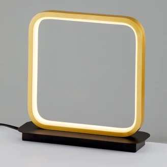 Nova Luce Bordlampe Imar Sort, Guld Matt