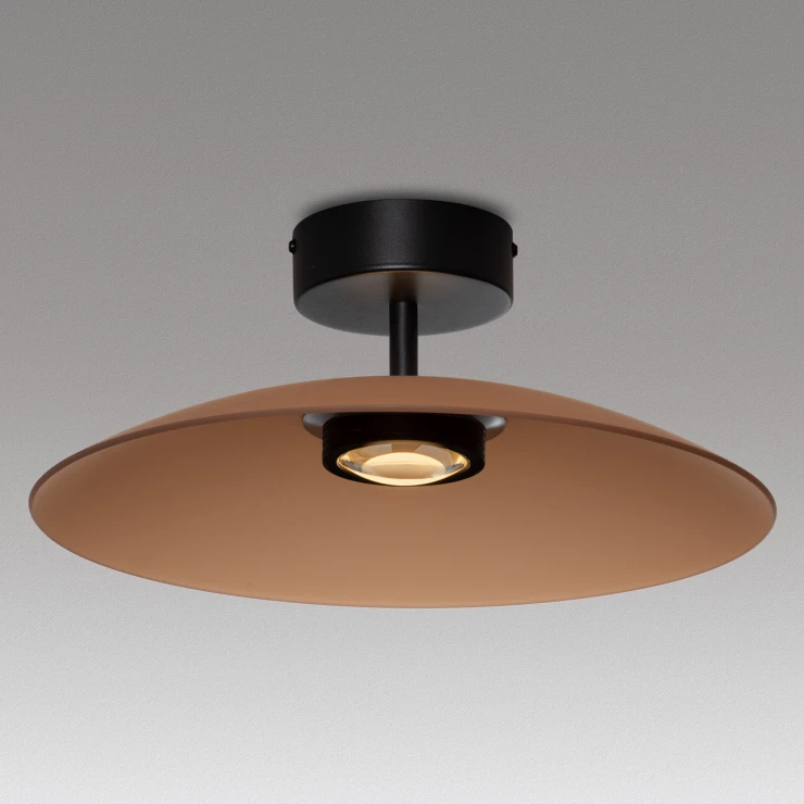 Nova Luce Loftlampe Ø 40 cm Polifemo Mocca Brun Matt-0