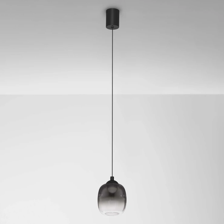 Nova Luce Hængende Lampa Ø 10 cm Kita Sort Blank-0