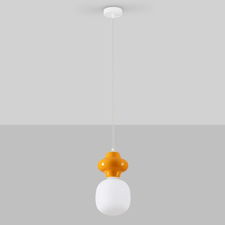 Nova Luce Hængende Lampa 1 st Clio Orange Blank-0