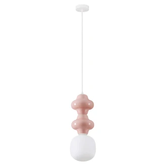 Nova Luce Hængende Lampa 2 st Clio Rosa Blank