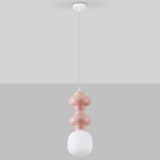 Nova Luce Hængende Lampa 2 st Clio Rosa Blank