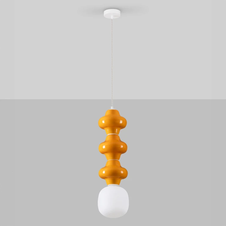 Nova Luce Hængende Lampa 3 st Clio Orange Blank-0