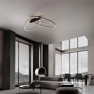 Nova Luce Loftlampe <strong>Kiklos</strong>  Sort Matt