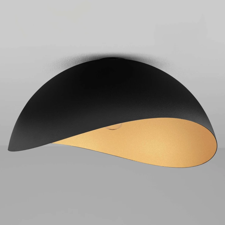 Nova Luce Loftlampe Ø 50 cm Opsi Sort, Guld Matt-0