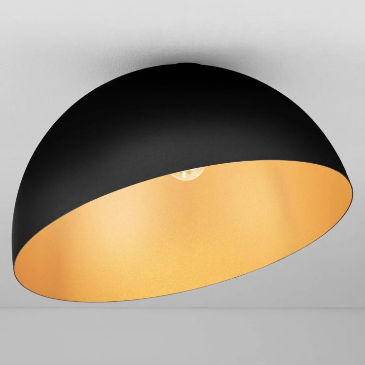 Nova Luce Loftlampe Ø 50 cm Onia Sort, Guld Matt-0