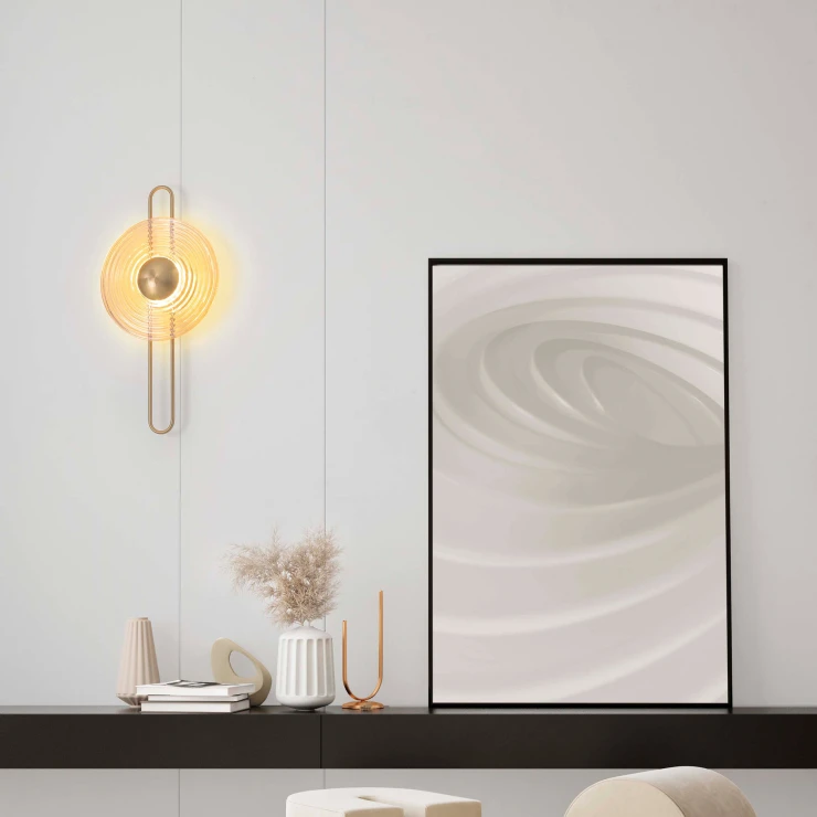 Nova Luce Væglampe 60 cm Nous Guld Blank-1