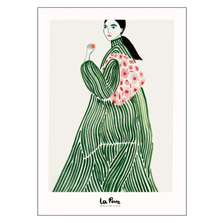 Poster La Poire Green Coat 70x100 cm-0